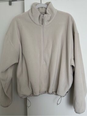 Aritzia Golden Polartec 200 1/4 Zip Sweater